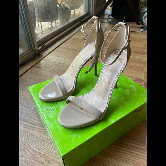 Nude Strappy Heels, Sam Edelman 9 - Picture 1 of 5